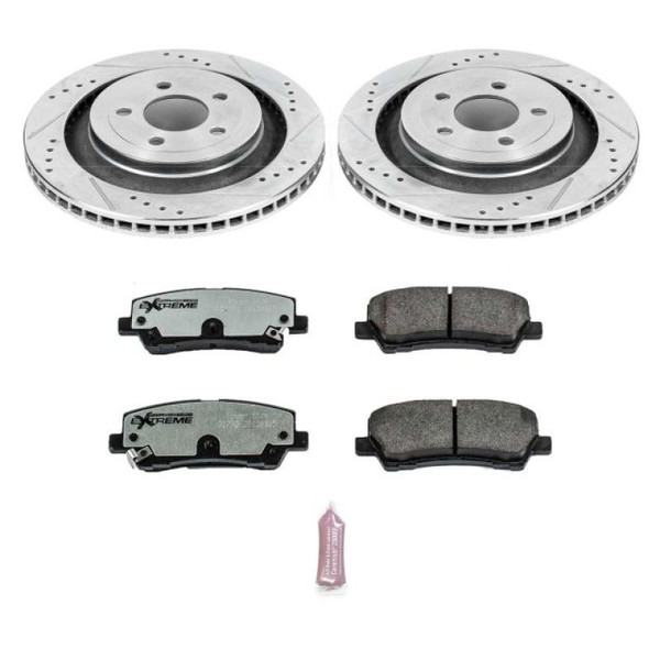 Power Stop 15-19 Ford Mustang Rear Z26 Street Warrior Brake Kit - K6812-26