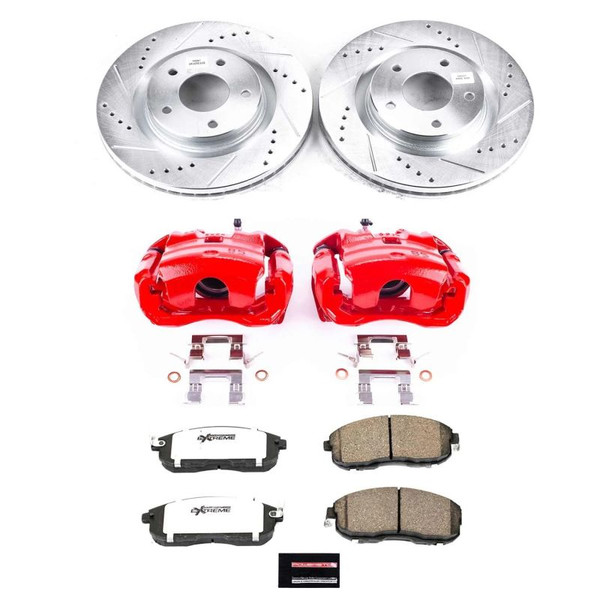 Power Stop 2019 Nissan Sentra Front Z26 Street Warrior Brake Kit w/Calipers - KC8327-26