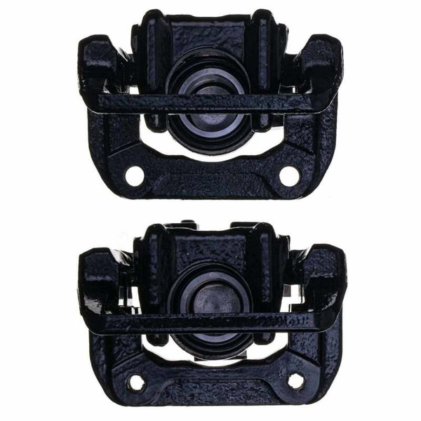 Power Stop 01-03 Acura CL Rear Black Caliper - Pair w/Bracket - S2588BLK