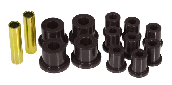 Prothane 76-86 Jeep CJ5/CJ7 Rear Spring & Shackle Bushings - Black - 1-1003-BL