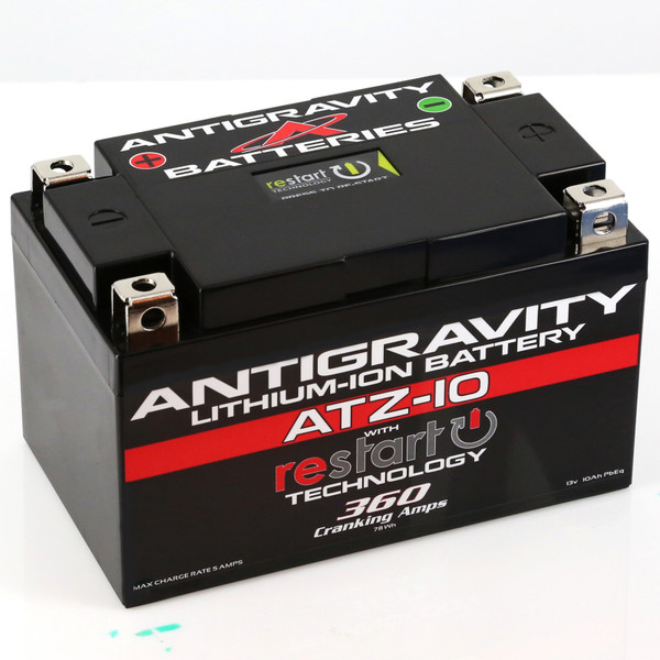 Antigravity YTZ10 Lithium Battery w/Re-Start - AG-ATZ10-RS