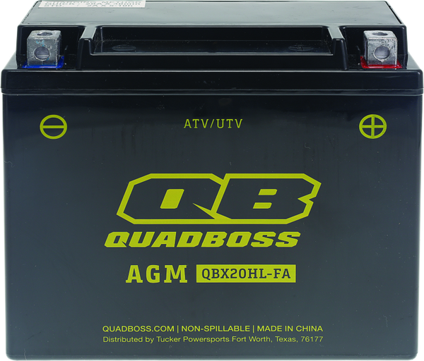 QuadBoss Maintenance-Free AGM Battery QBX20HL-FA - 401385