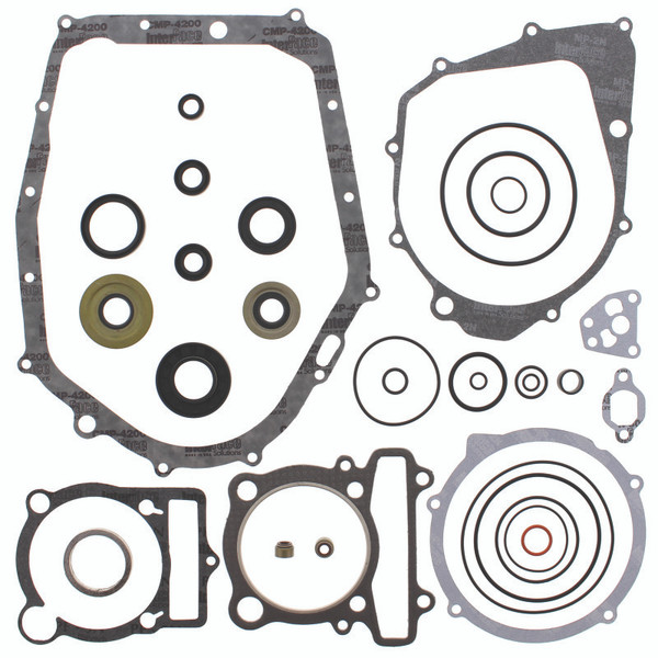QuadBoss 87-04 Yamaha YFM350 Warrior Complete Gasket Set w/ Oil Seal - 563996