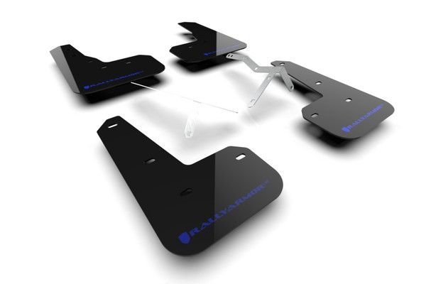 Rally Armor 23-24 Acura Integra Type S Black Mud Flap w/Blue Logo - MF129-UR-BLK-BL