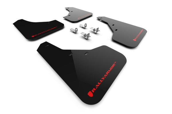 Rally Armor 23-25 Kia Sportage Black UR Mud Flap w/ Red Logo - MF81-UR-BLK-RD