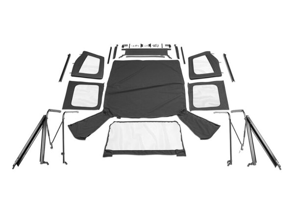 Rampage 1976-1983 Jeep CJ5 Complete Top - Black Denim - 68115