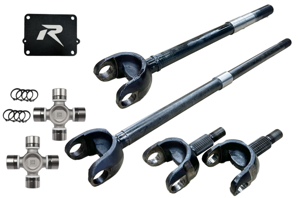 Revolution Gear & Axle 2018+ Jeep Wrangler JL & JT 1-Piece Chromoly Discovery Series Front Axle Kit - DC-D44-JLJT-1PC