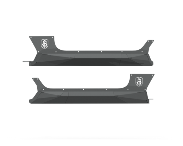 Road Armor 2018+ Jeep Wrangler JL 2-Door Stealth Rocker Guards - Tex Blk - 518ARG2B