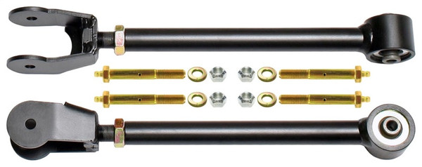 RockJock TJ/LJ/XJ/MJ Johnny Joint Adjustable Control Arms Front Upper Adjustable Greasable Pair - CE-9102