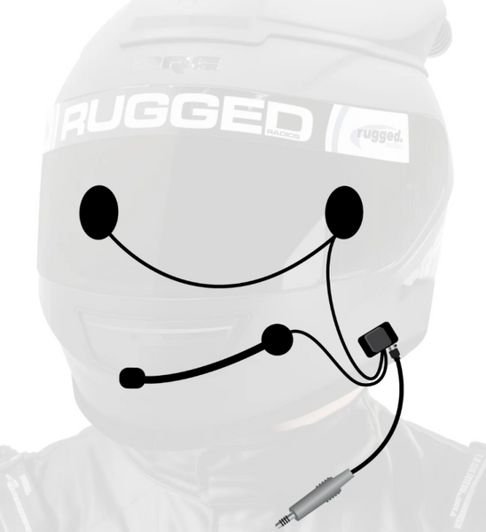 Rugged Radios Wired Offroad and STX Stereo - Helmet Kit w/Alpha Audio Speakers and Mic - HK-UNI