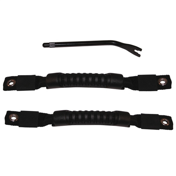 Rugged Ridge Door Pull Straps Black 97-06 Jeep Wrangler - 11826.01