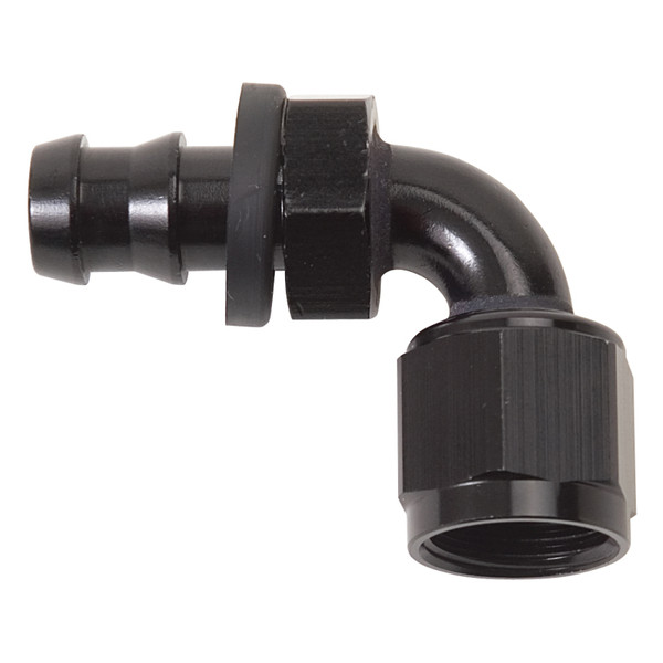 Russell Performance -8 AN Twist-Lok 90 Degree Hose End (Black) - 624173