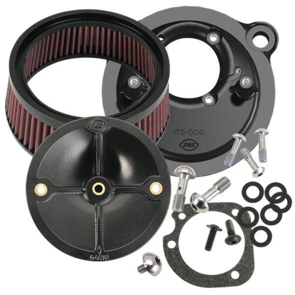 S&S Cycle 91-06 XL Sportster Models w/ Stock CV Carb Stealth Air Cleaner Kit w/o Cover - 170-0093