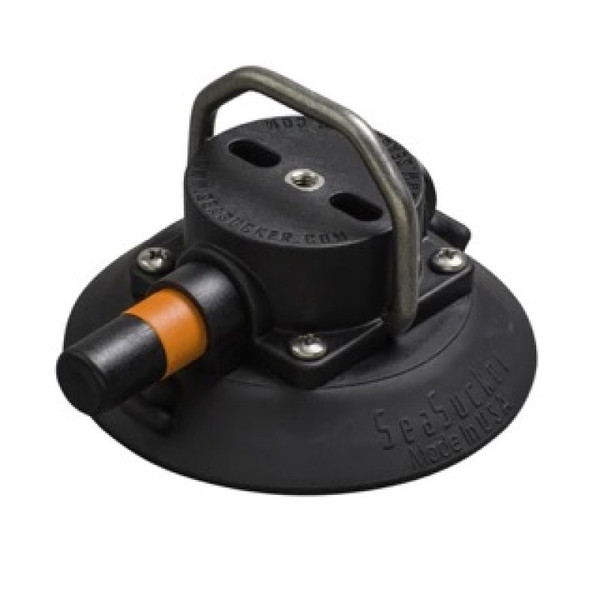 SeaSucker 4.5in. SeaSucker w/Flat-Top Stainless Steel D-Ring - Black - VM1013B-6 SeaSucker 4.5in. SeaSucker w/Flat-Top Stainless Steel D-Ring - Black - VM1013B-6