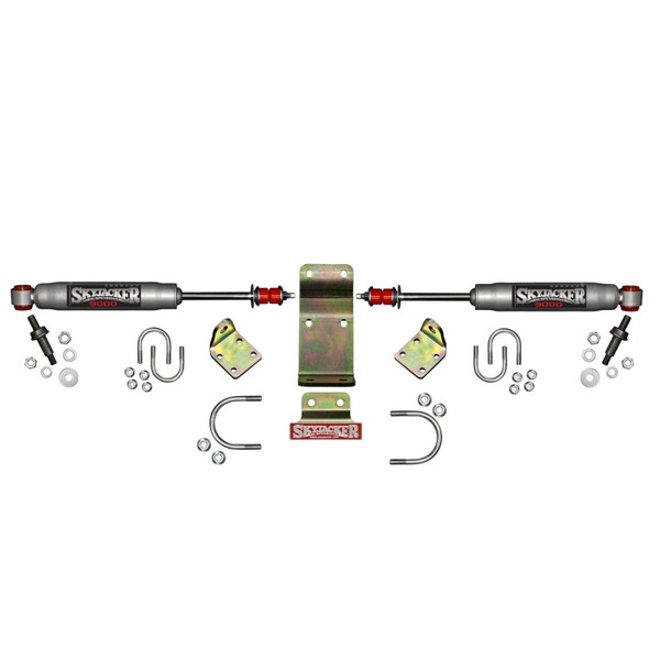 Skyjacker 2018 Jeep Wrangler JL - Silver Dual Steering Damper Kit - 9208