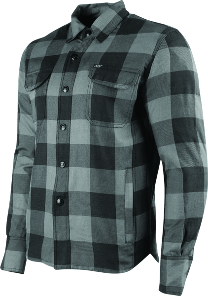 Speed and Strength True Grit Armored Moto Shirt Grey - Large - 889733