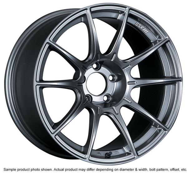 SSR GTX01 18x9.5 5x114.3 22mm Offset Dark Silver Wheel Evo 8 9 X / G35 / 350z / 370z - XA18950+2205GDK
