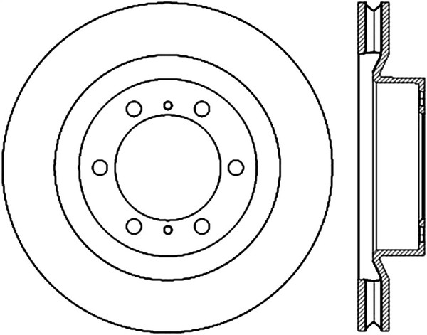 StopTech 10-17 Lexus GX460 / 10-17 Toyota 4Runner Cryo Slotted Front Right Sport Brake Rotor - 126.44174CSR