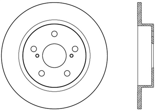 StopTech 11-13 Scion tC Rear Slotted Right Sport Brake Rotor - 126.44179SR