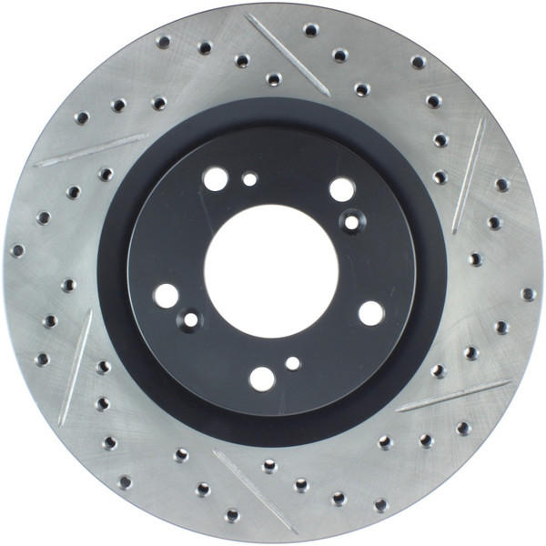StopTech 00-09 S2000 Slotted & Drilled Left Front Rotor - 127.40048L
