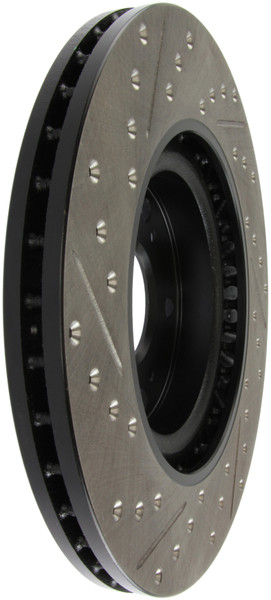 StopTech 02-06 Acura RSX Type S / 06-09 Honda Civic Si Slotted & Drilled Left Front Rotor - 127.40057L