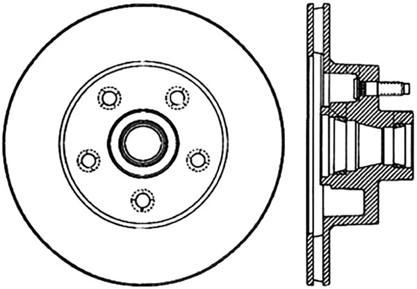 StopTech Slotted & Drilled Sport Brake Rotor - 127.61010R