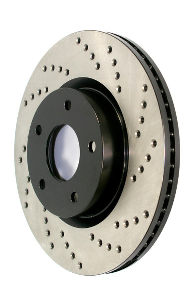 StopTech Sport Cross Drilled Brake Rotor - Rear Left - 128.34147L