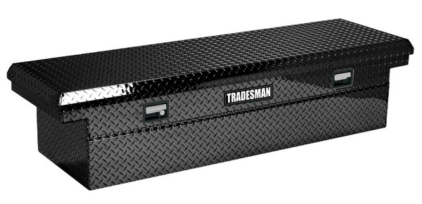 Tradesman Aluminum Economy Cross Bed Low-Profile Truck Tool Box (70in.) - Black - 7111001LP