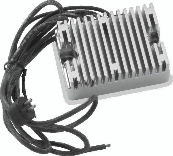 Twin Power 81-88 Big Twin Voltage Regulator Chrome Replaces H-D 74516-86 22 Amp - 498310