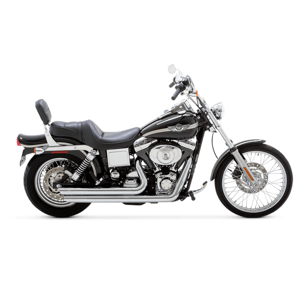 Vance & Hines HD Softail 86-17 Bigshots Staggered Chrome PCX Full System Exhaust - 17339