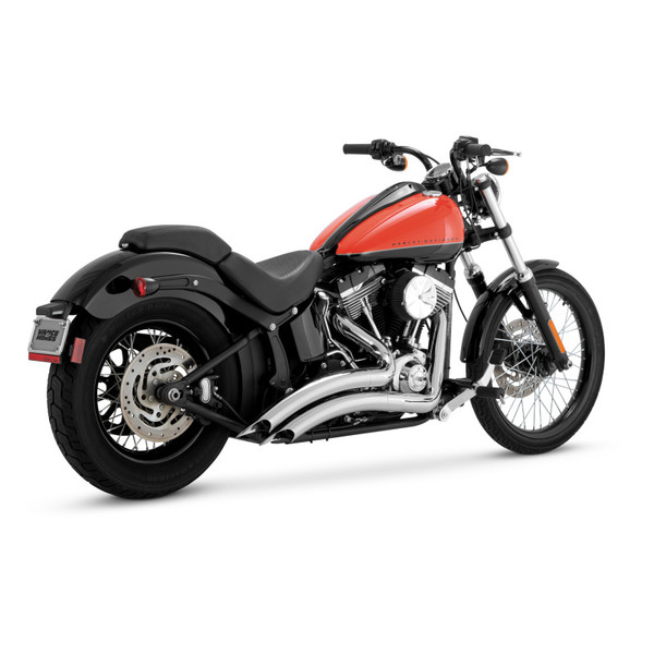 Vance & Hines HD Softail Big Radius 2-2 86-17 Chrome PCX Full System Exhaust - 26369