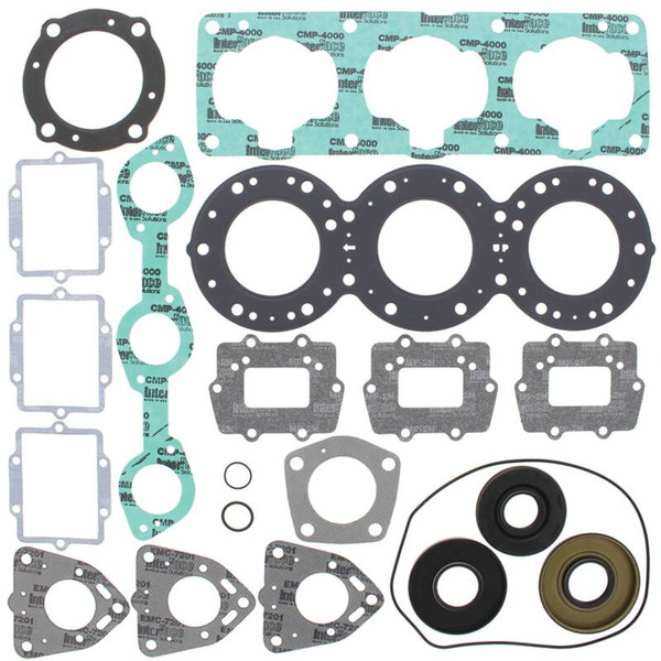 Vertex Pistons Complete Gasket Kt W/Oil Seals - 611404
