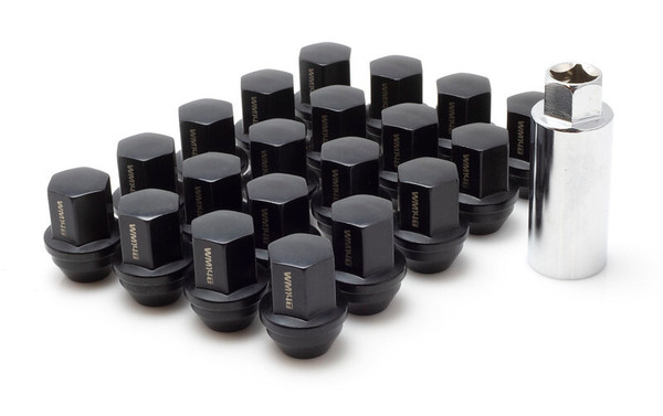 Wheel Mate WM14T Closed End Lug Nuts - QTY 20/Black - WM14TB20