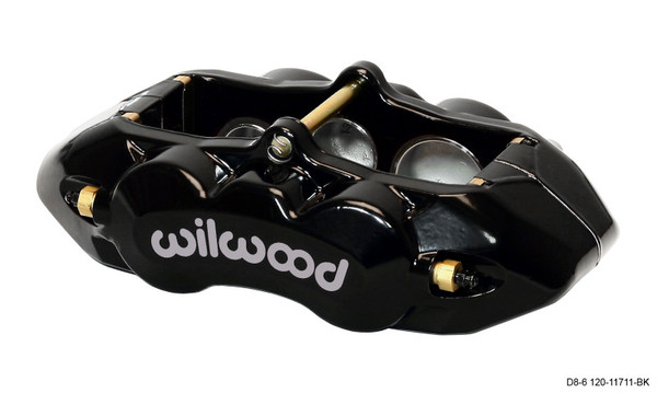 Wilwood Caliper-D8-6 R/H Front Black 1.88/1.38/1.25in Pistons 1.25in Disc - 120-11711-BK