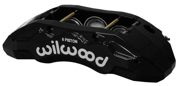 Wilwood Caliper-TX6R- L/H - Black 2.00/1.88/1.88in Pistons 1.38in Disc - 120-13816-BK