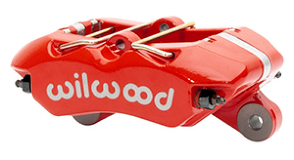 Wilwood Caliper-Forged Dynapro 5.25in Mount/ 4 - 1.98in Pistons/ .81in x 13.06in. Rotor - Red - 120-15585-RD