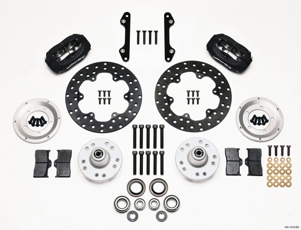 Wilwood Forged Dynalite Front Drag Kit Drilled Rotor 70-78 Camaro - 140-1019-BD