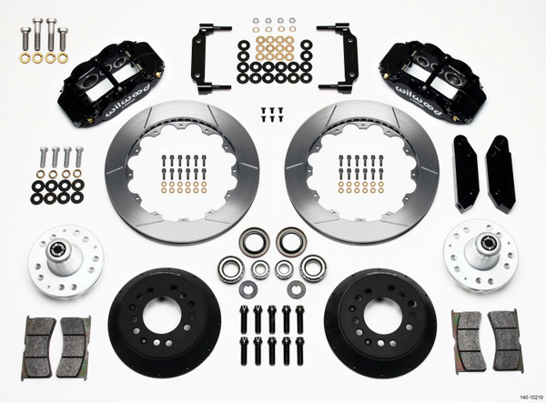 Wilwood Narrow Superlite 6R Front Hub Kit 12.88in 1968-1969 Mustang Disc Spindle - 140-10219