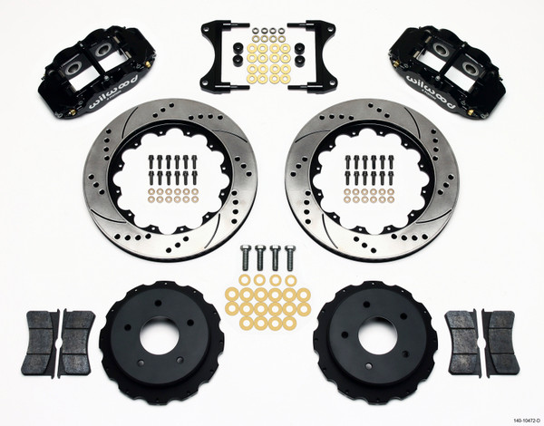 Wilwood Narrow Superlite 4R Rear Kit 14.00in Drilled 65-82 Corvette C2/C3 - 140-10472-D