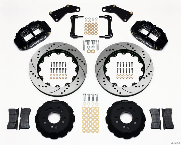 Wilwood Narrow Superlite 6R Front Hat Kit 14.00in Drilled 65-82 Corvette C2/C3 - 140-10617-D