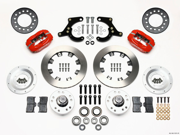 Wilwood Forged Dynalite Front Kit 11.75in Red 59-64 Chevy Impala / 63-64 Corvette - 140-11011-R
