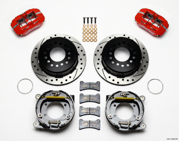 Wilwood Dynapro Low-Profile 11.00in P-Brake Kit Drill-Red 93-97 Camaro/Firebird 2.75in Offset - 140-11399-DR