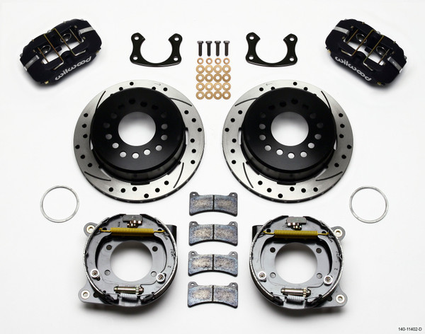 Wilwood Dynapro Low-Profile 11.00in P-Brake Kit Drilled New Big Ford 2.36in Offset - 140-11402-D
