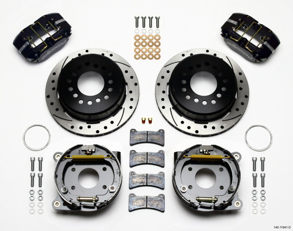 Wilwood Dynapro Low-Profile 11.00in P-Brake Kit Drilled AMC 71-74 2.60in Offset - 140-11941-D