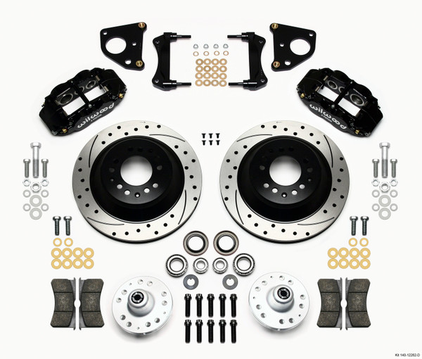 Wilwood Narrow Superlite 6R Front Hub & 1PC Rtr Kit 12.88in Dril 62-72 CDP B & E Body-Drum - 140-12282-D