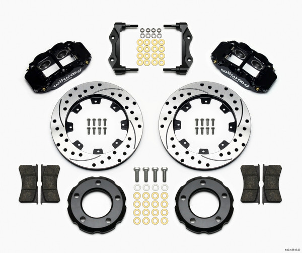 Wilwood Narrow Superlite 4R Front Kit 12.19in Drilled 82-86 Jeep CJ - 140-12613-D