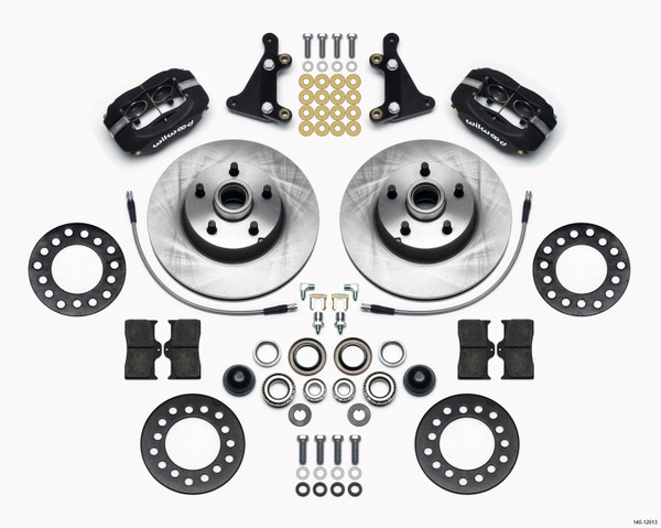 Wilwood Forged Dynalite Front Kit 11.28in 1 PC Rotor&Hub Ford 1949-1953 - 140-12913