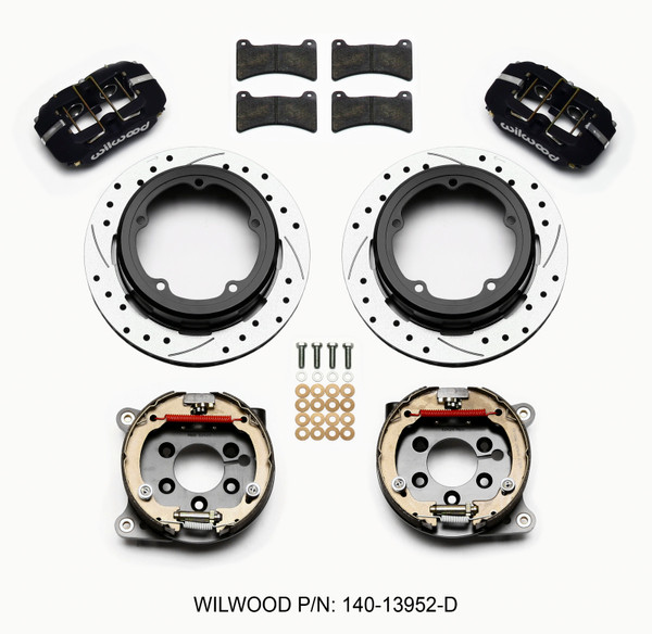 Wilwood Dynapro Low-Profile 11.00in P-Brake Kit Drilled Strange Eng Floater 3.49in Offset - 140-13952-D