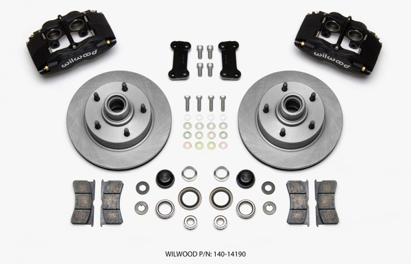 Wilwood Forged Dynalite Front Kit 11.72in 1 PC Rotor&Hub Ford F100 1948-1956 - 140-14190