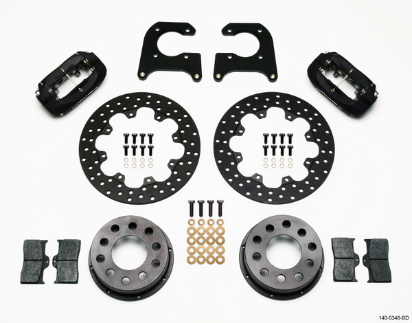Wilwood Forged Dynalite Rear Drag Kit Drilled Rotor M-W/Lamb Ends .690in Studs - 140-5348-BD